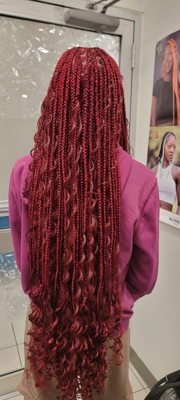 Small Bobo knotless braids  butt  length